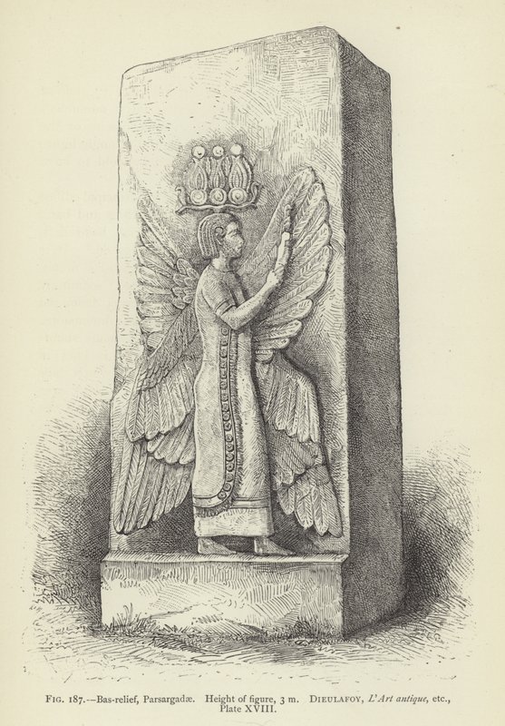 Baixo-relevo, Parsargadae, Altura da figura, 3 m de French School