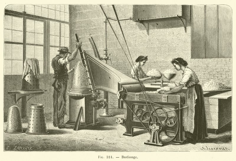 Bastissage (gravura) de French School