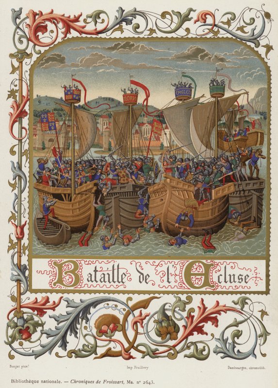 Batalha da fechadura (chromolitho) de French School