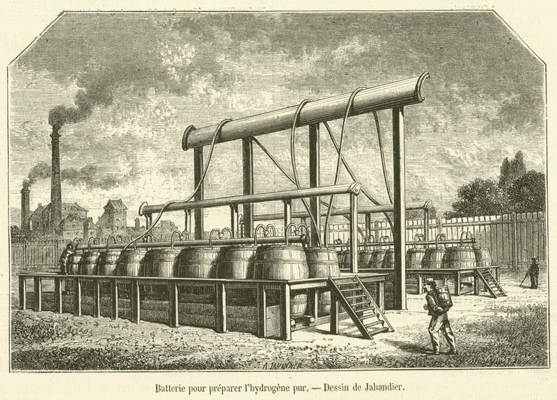 Bateria para preparação de hidrogénio puro (gravação) de French School
