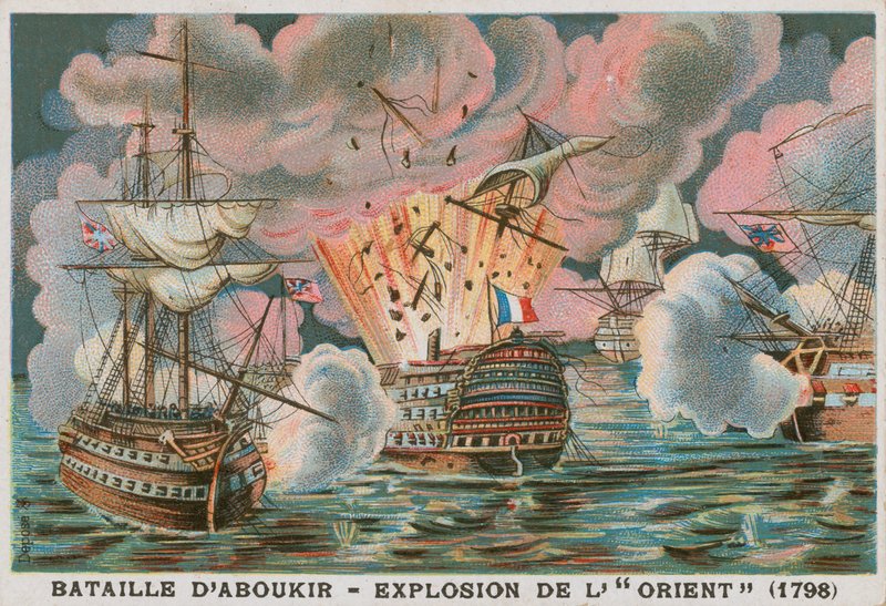 Batalha da Baía de Aboukir, 1798 de French School