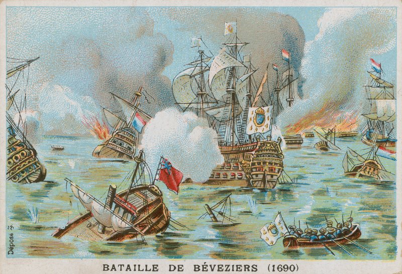 Batalha de Beachy Head (Batalha de Bevesiers), 1690 de French School