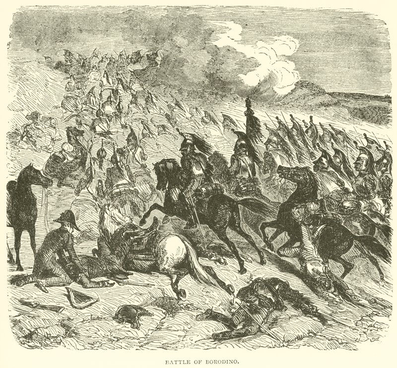 Batalha de Borodino (gravura) de French School
