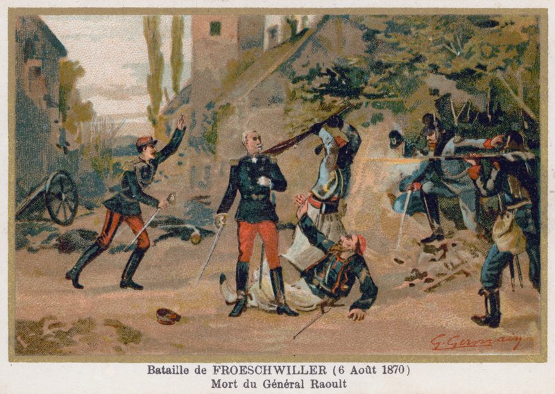 Batalha de Froeschwiller, a morte do general Raoult de French School