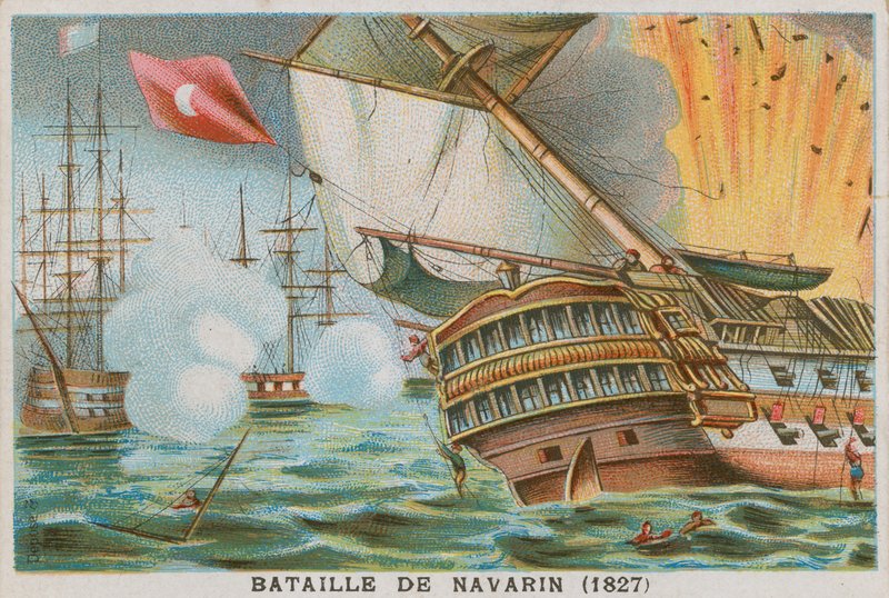 Batalha de Navarino, 1827 de French School