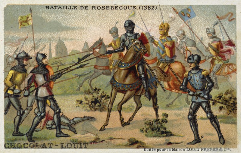 Batalha de Rosebecque (Roosebeke), Flandres, 1382 de French School
