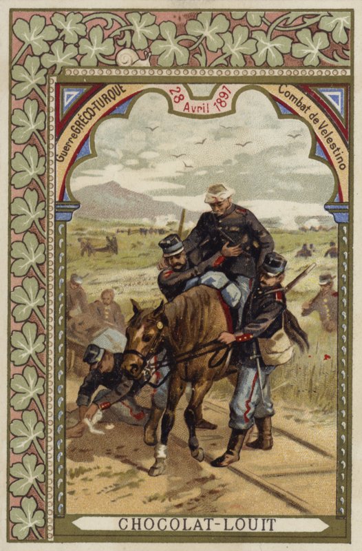 Batalha de Velestino, Guerra Greco-Yurkish, 28 de abril de 1897 de French School
