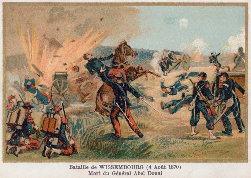 Batalha de Wissembourg, a morte do general Douay de French School