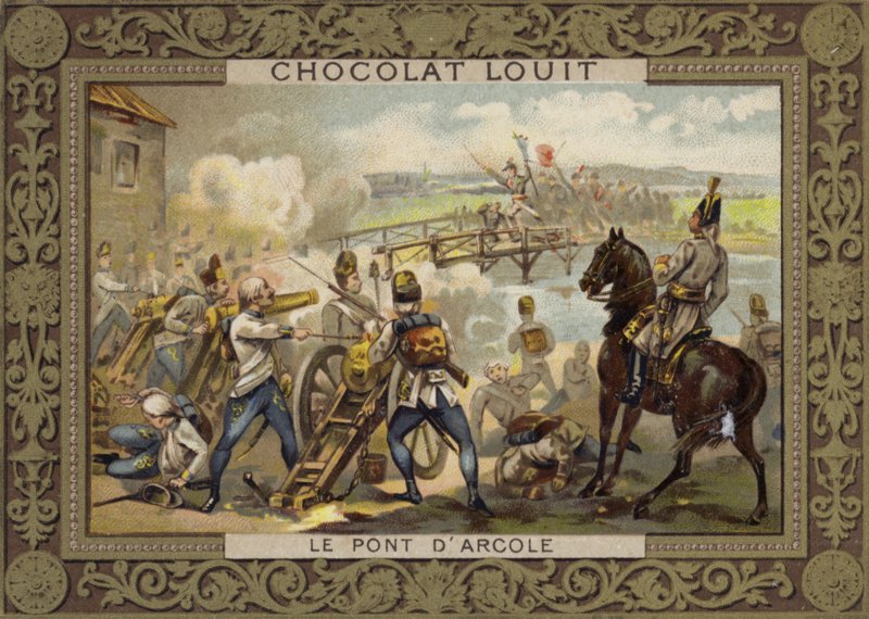 Batalha da Ponte de Arcole, Itália, 1796 de French School