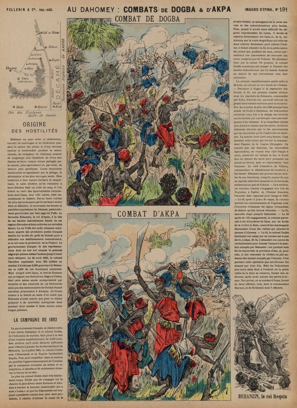 Batalhas de Dogba e Akpa, Daomé, Segunda Guerra Franco-Daomeana, 1892 de French School
