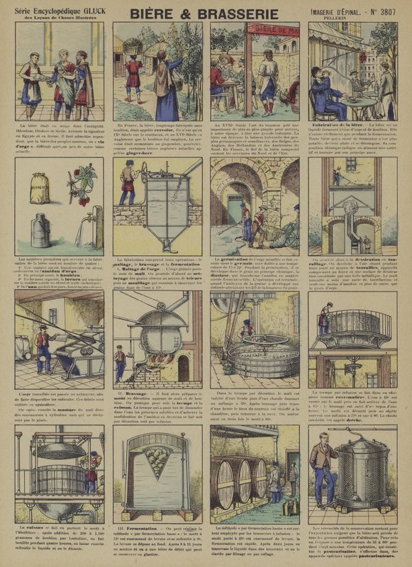 Cerveja e cervejaria (cor litho) de French School