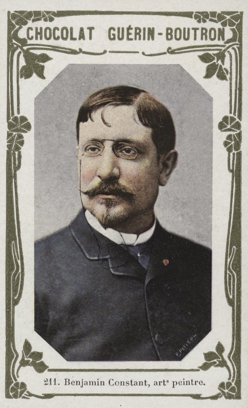 Benjamin Constant, pintor (foto colorida) de French School