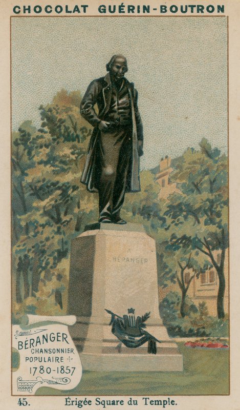 Beranger, compositor popular, 1780-1857, Temple Erigee Square de French School