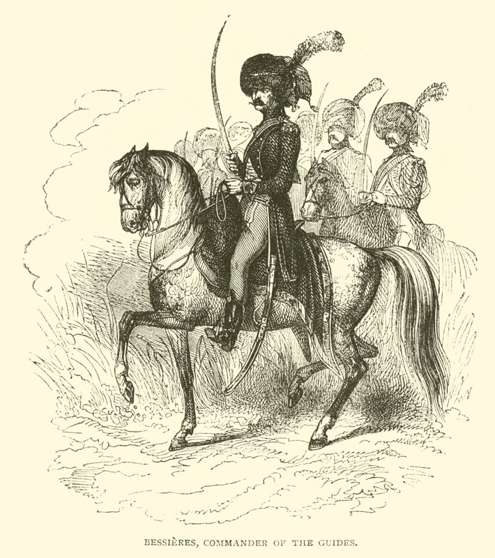 Bessieres, Comandante dos guias (gravura) de French School