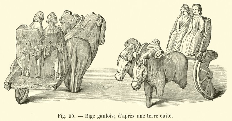 Bige gaulês; dapres uma terracota de French School