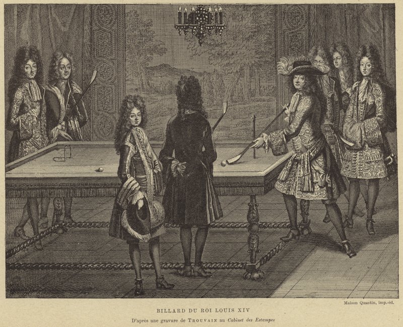 Mesa de bilhar do rei Luís XIV da França de French School