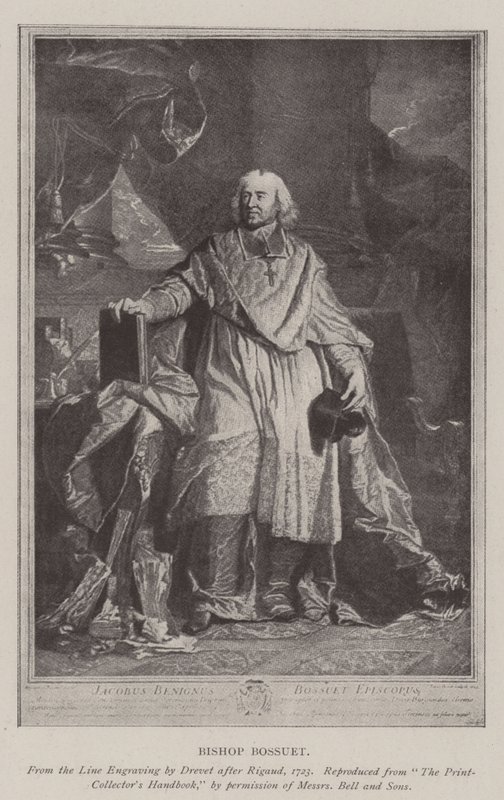Bispo Bossuet (litho) de French School