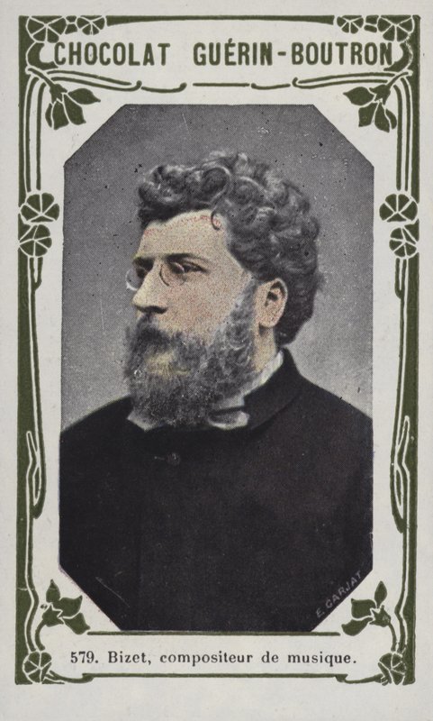 Bizet, compositor musical (foto colorida) de French School