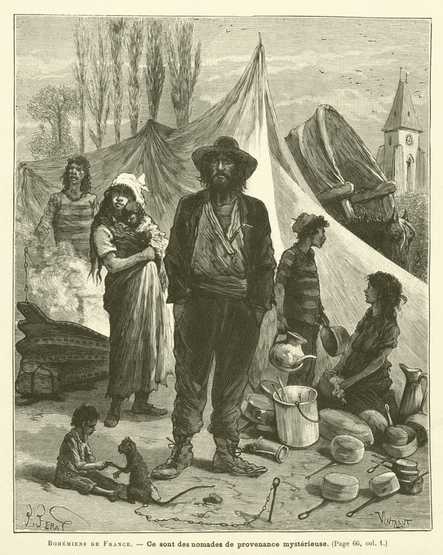 Bohemians De France (gravura) de French School