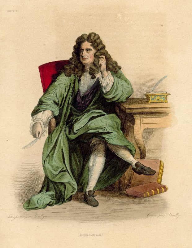 Boileau (gravura colorida) de French School