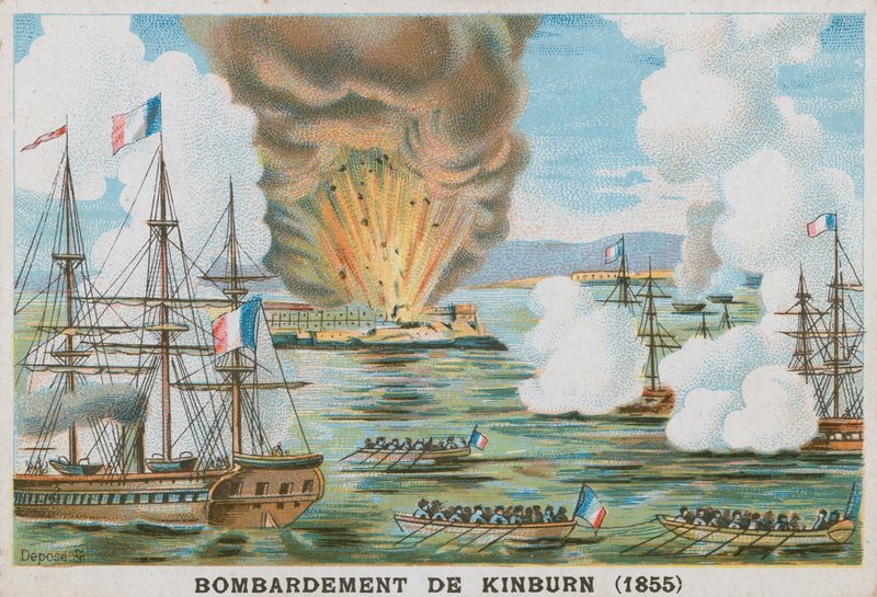 Bombardeio de Kinburn, 1855 de French School