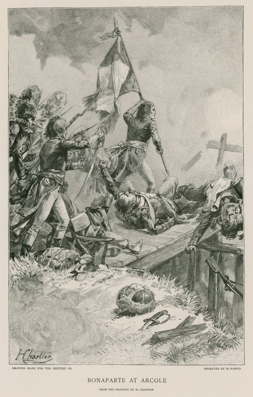 Bonaparte na Arcole de French School