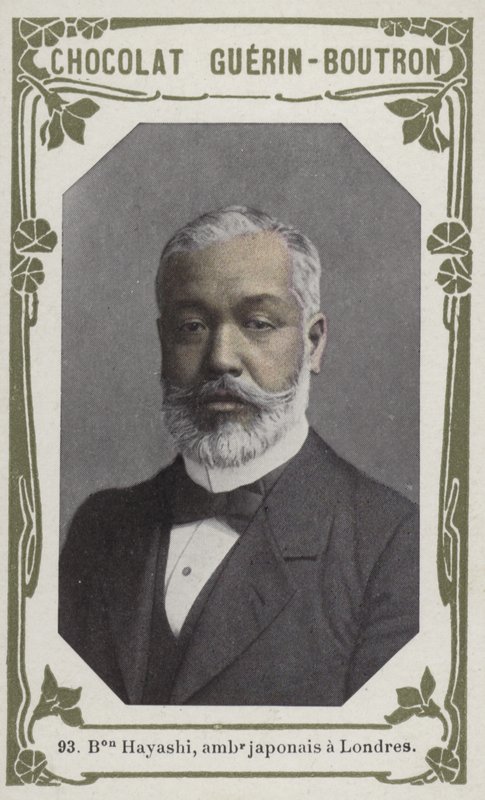 Boutron Hayashi, embaixador japonês em Londres (foto colorida) de French School
