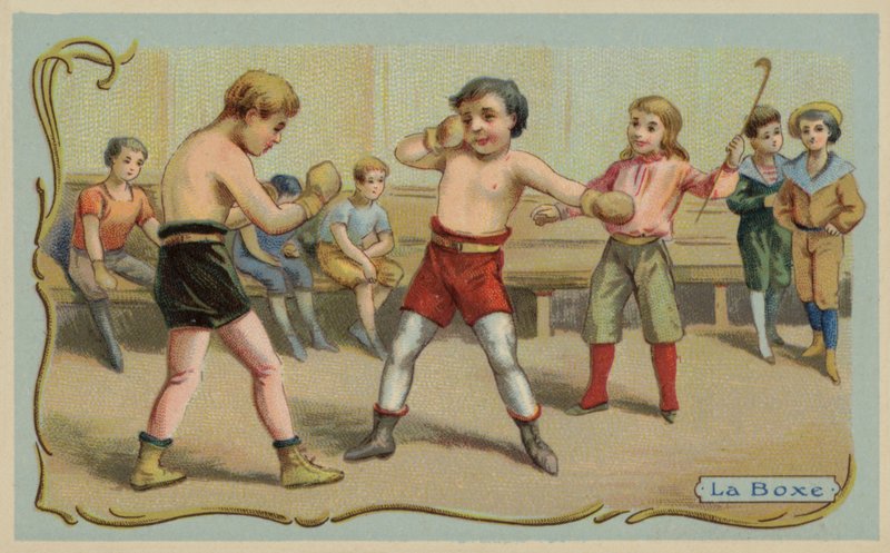 Boxe (chromolitho) de French School