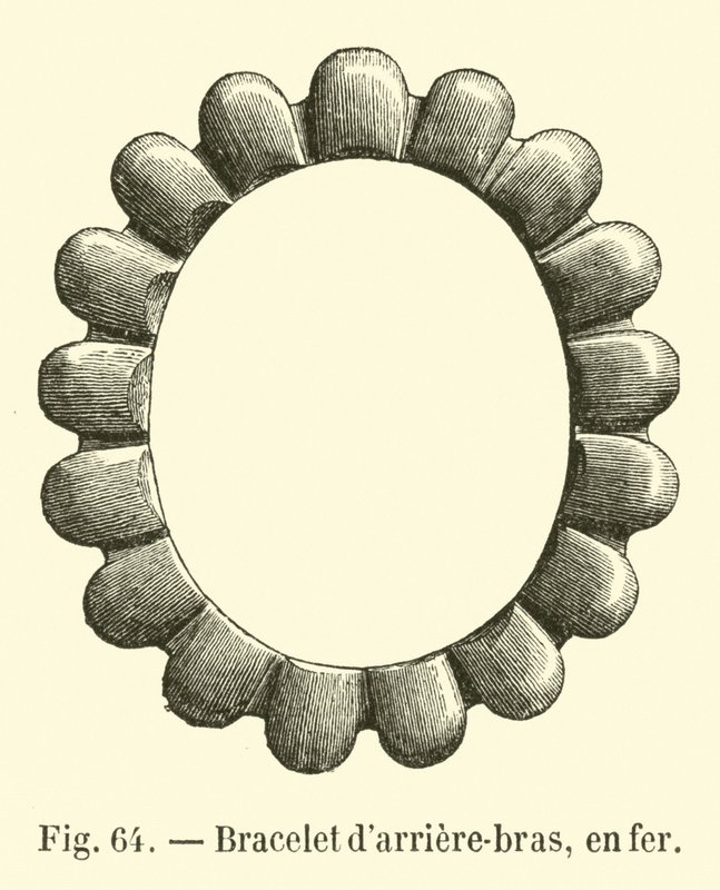 Pulseira de ferro-braço, ferro de French School