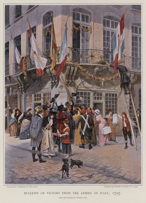 Boletim de vitória dos exércitos da Itália de French School