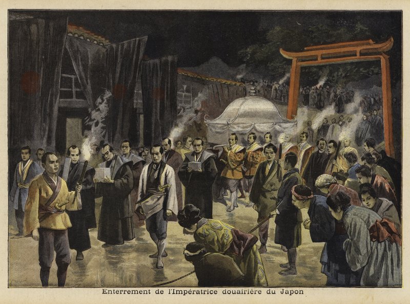 Enterro da Imperatriz do Japão, 1897 de French School