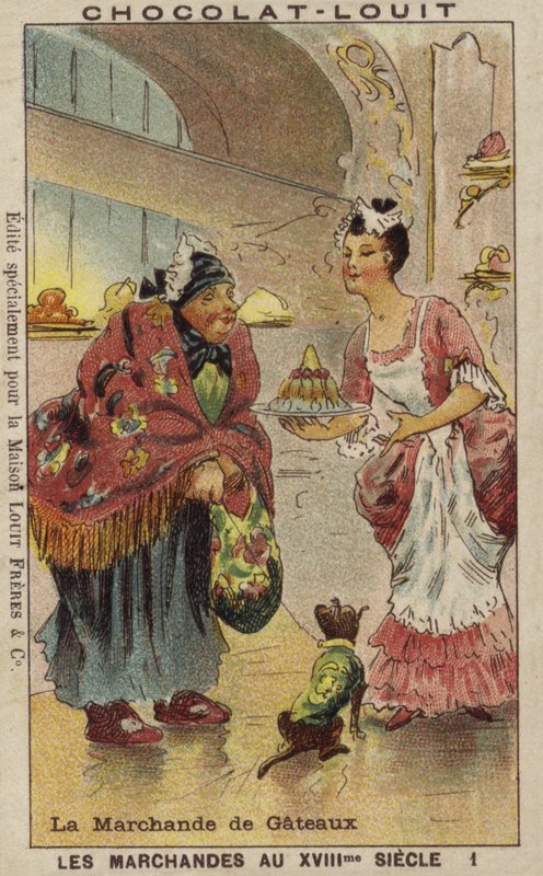 Vendedor de bolos, século XVIII de French School