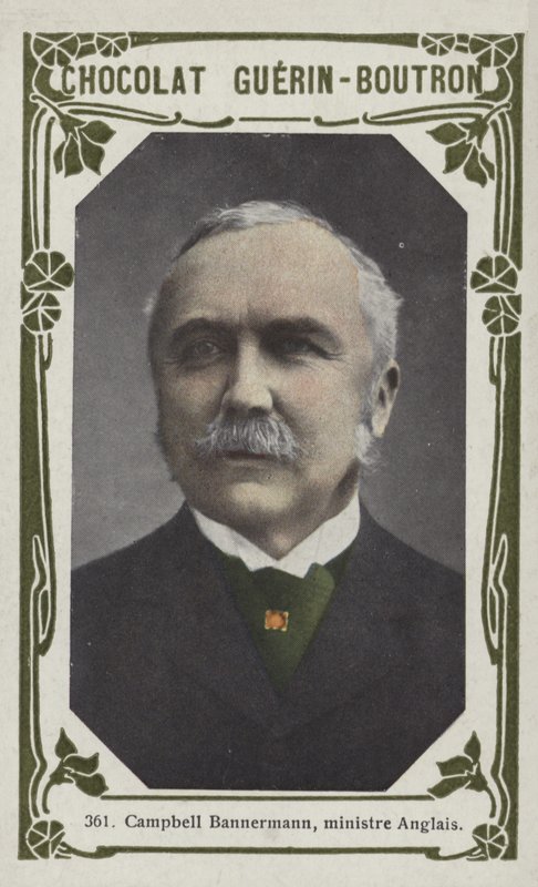 Campbell Bannermann, ministro inglês (foto colorida) de French School