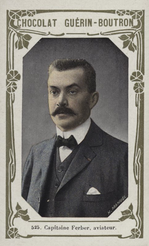 Capitão Ferber, aviador (foto colorida) de French School
