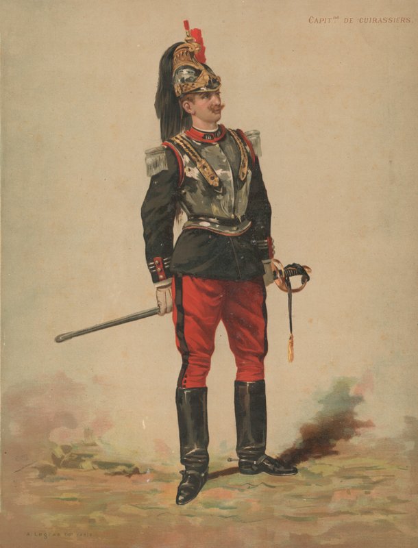Capitão dos Cuirassiers de French School