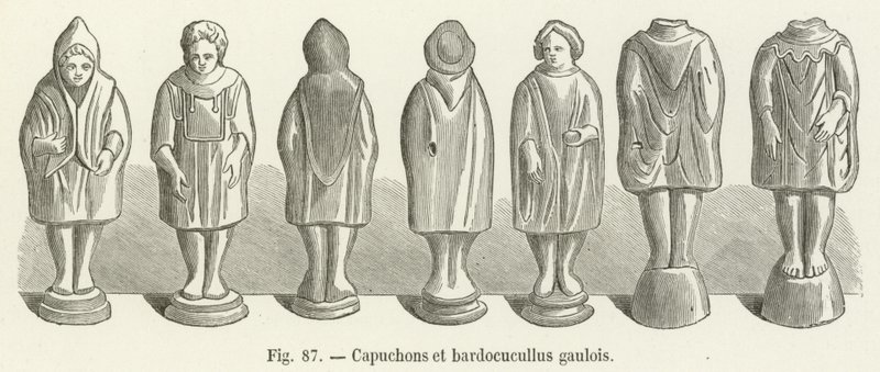 Capuzes e bardocuculos gauleses de French School