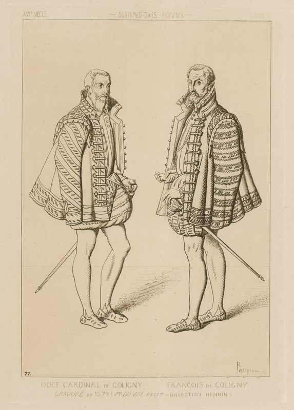 Cardeal Odet de Coligny (1517–1571) e François de Coligny (1557–1591) de French School
