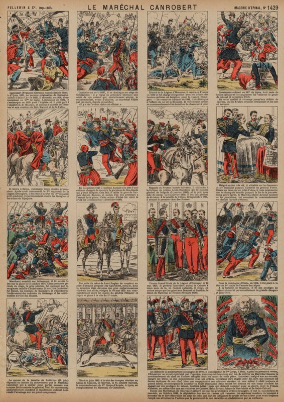Carreira do marechal francês François Certain de Canrobert (gravura colorida) de French School