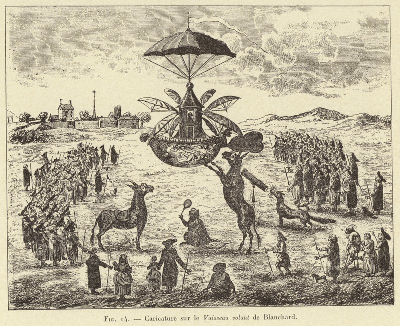 Cartoon on Blanchard