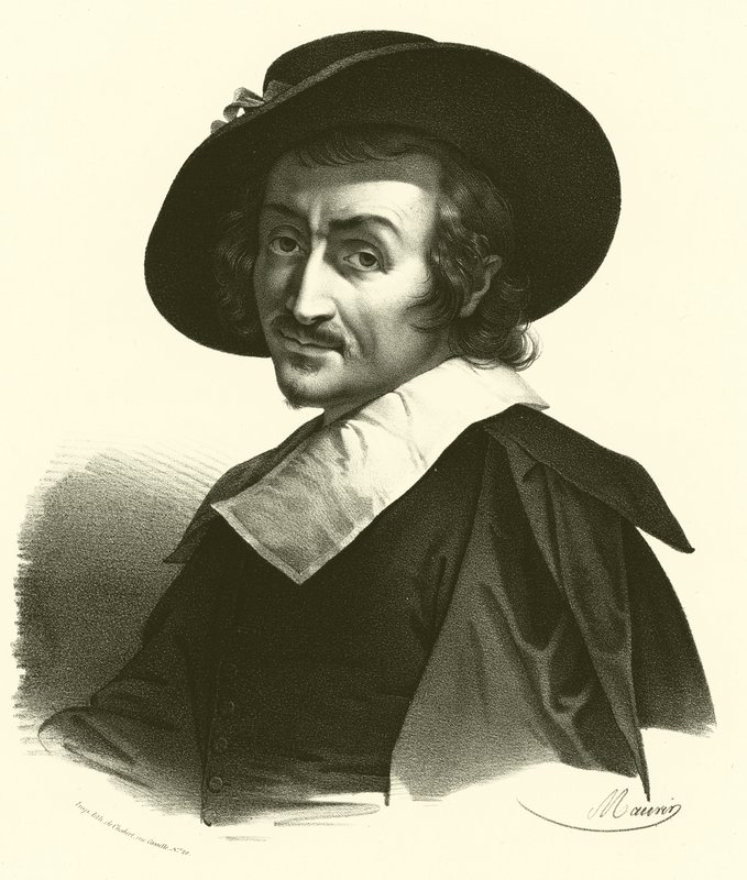 Carlo Dolci, retrato (gravura) de French School