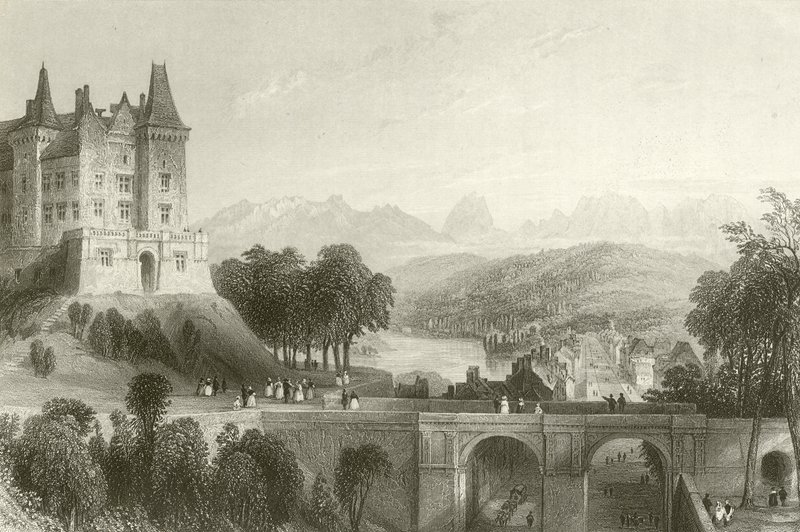 Castelo de Pau, terra natal do rei Henrique IV de French School