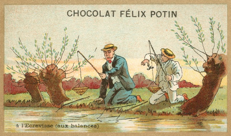 Captura de lagostim (chromolitho) de French School