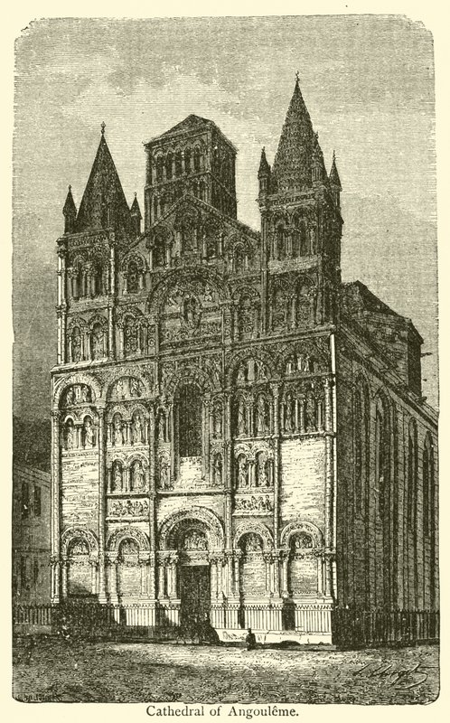 Catedral de Angouleme (gravura) de French School