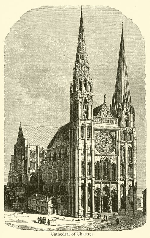Catedral de Chartres (gravura) de French School