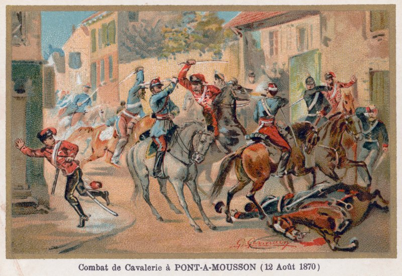 Luta de Cavalaria em Pont-A-Mousson de French School