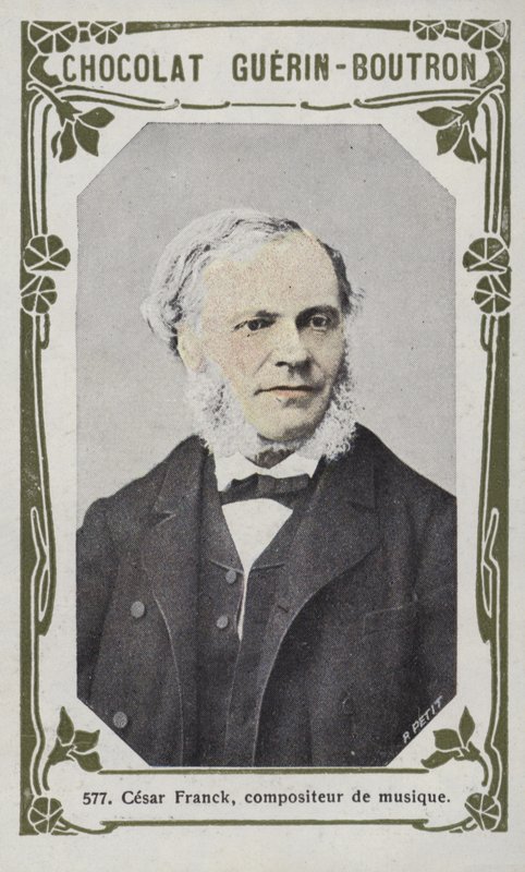 Cesar Franck, compositor musical (foto colorida) de French School