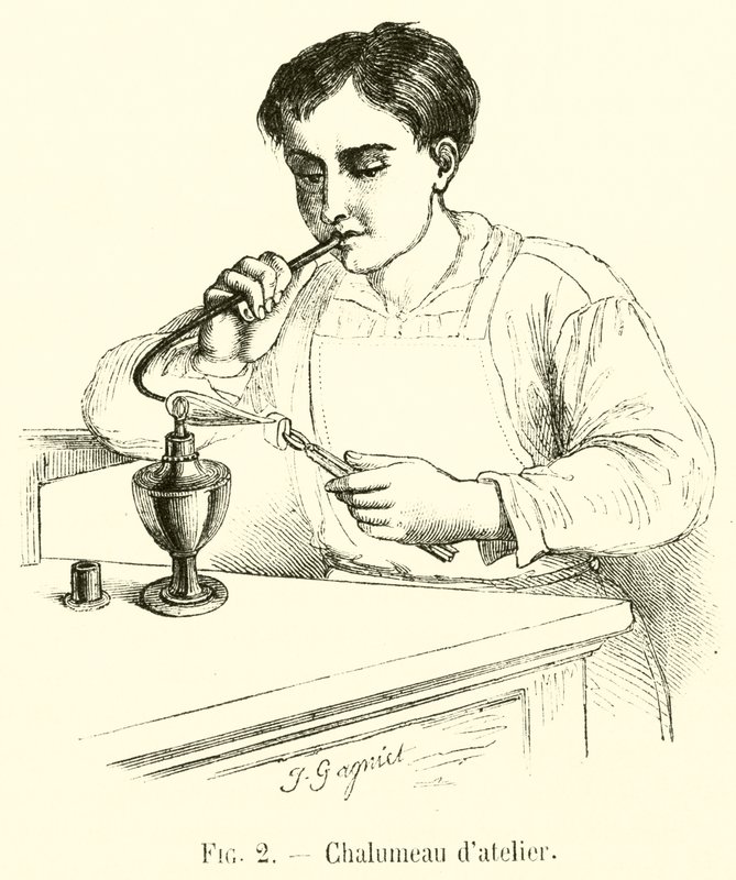 Lanterna de atelier (gravação) de French School