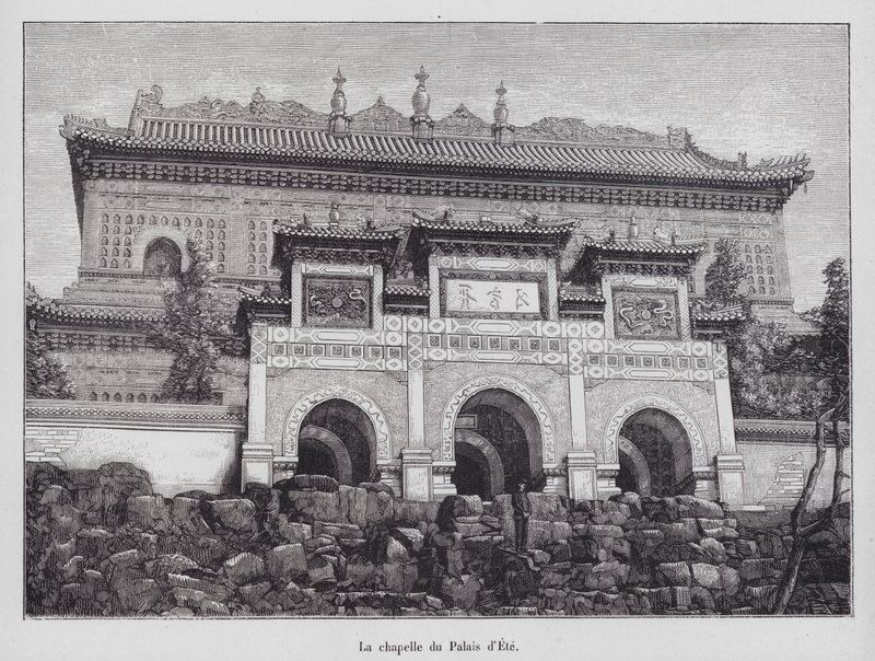 Capela do Palácio de Verão, Pequim, China de French School