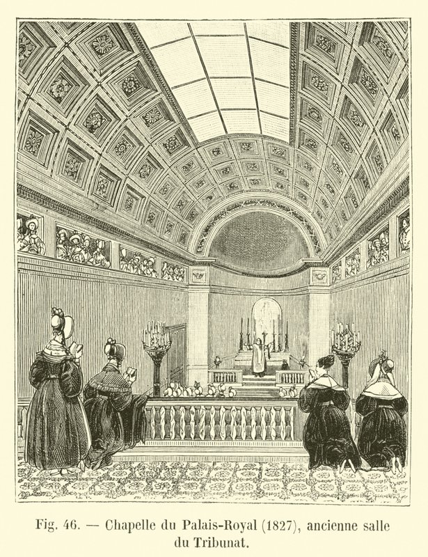 Capela do Palais Royal, 1827, antigo Tribunat Hall de French School