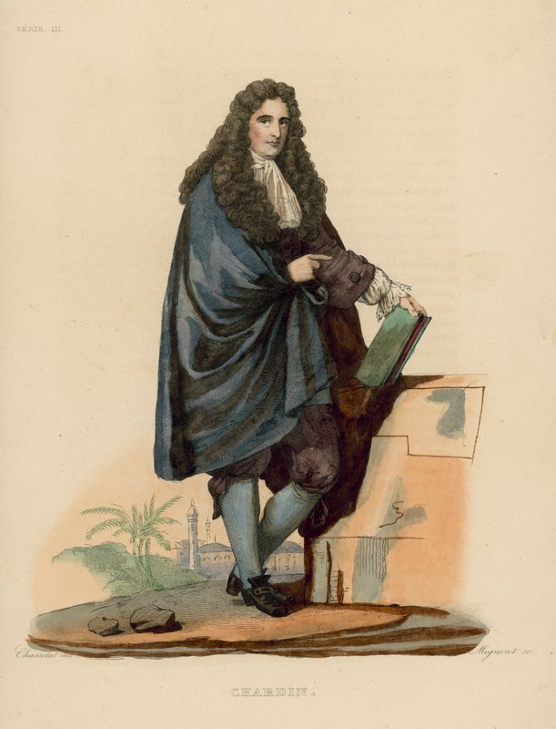 Chardin (gravação a cores) de French School